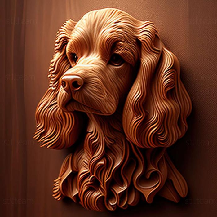 3D модель Пудель собака (STL)
